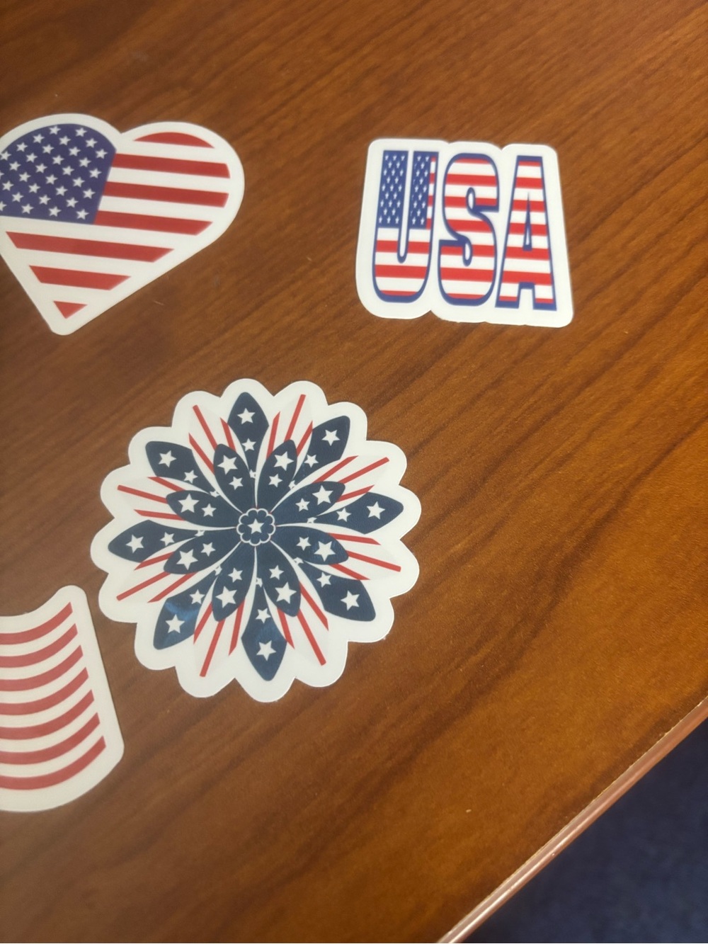 Patriotic USA Sticker Pack – Red, White & Blue Decorative Decals
